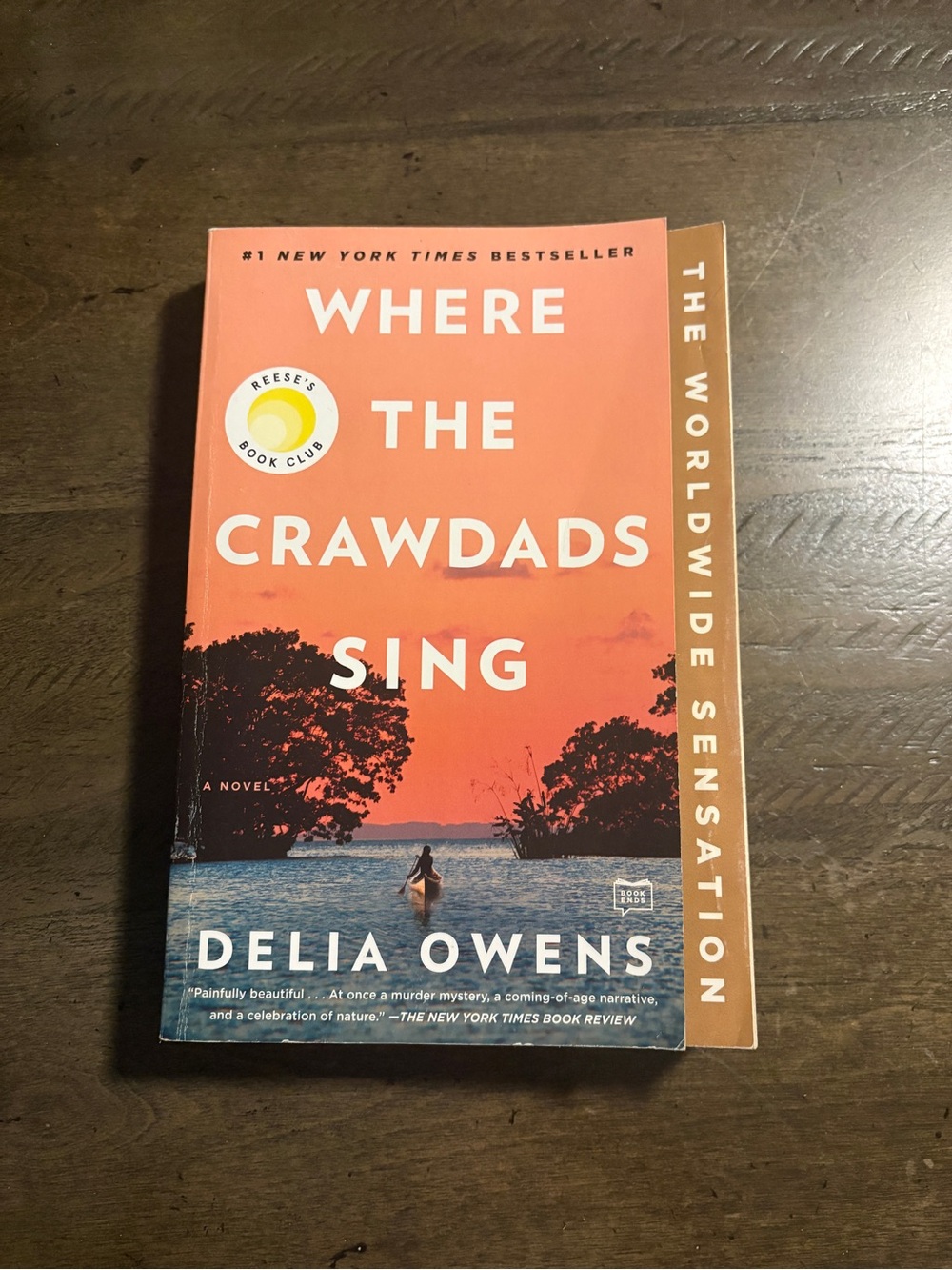 Where the Crawdads Sing by Delia Owens - Coral & Blue Paperback
